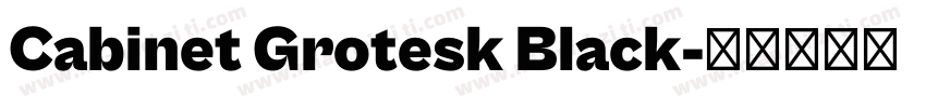 Cabinet Grotesk Black字体转换